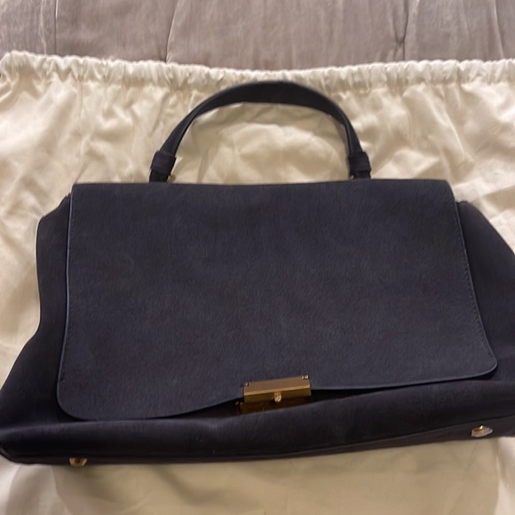 Aritzia Babaton dark Periwinkle purse with removable strap - Picture 2 of 11